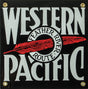 Railroad Sign -- Western Pacific - 8 x 8"