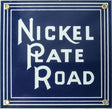 Railroad Sign -- Nickel Plate Road - 8 x 8"
