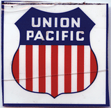 Railroad Sign -- Union Pacific - 8 x 8"-1