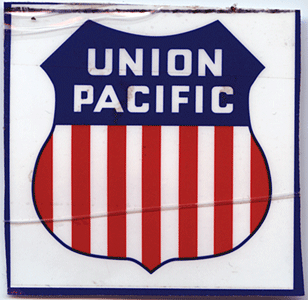 Railroad Sign -- Union Pacific - 8 x 8"-1