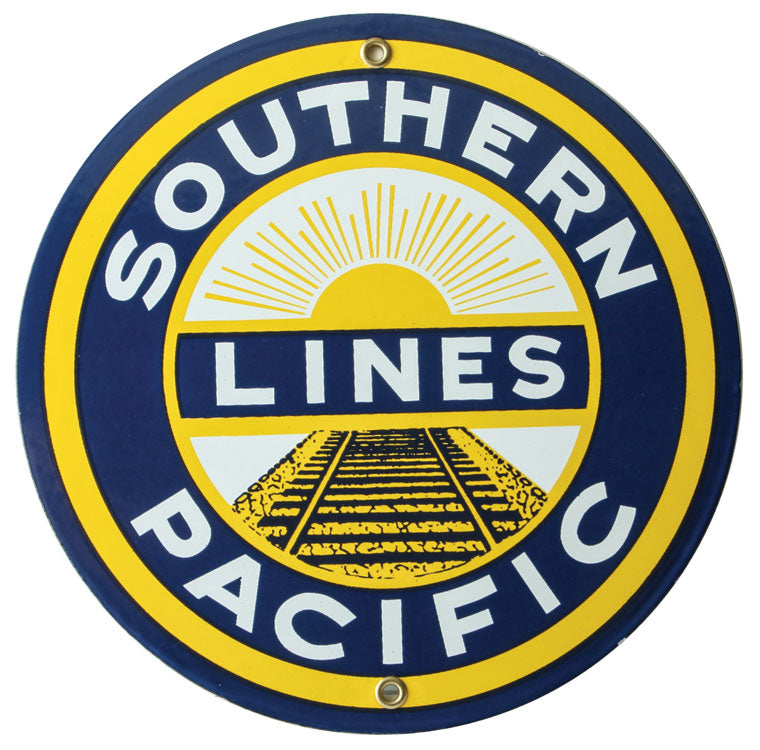 Railroad Sign -- Southern Pacific - 8" Diameter