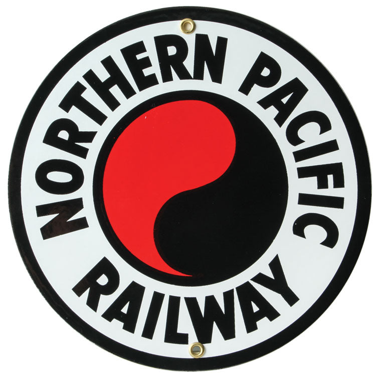 Railroad Sign -- Northern Pacific - 8" Diameter