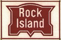 Railroad Sign -- Rock Island - 8 x 12"