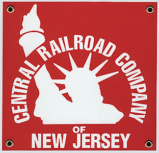 Railroad Sign -- Central Railroad of New Jersey