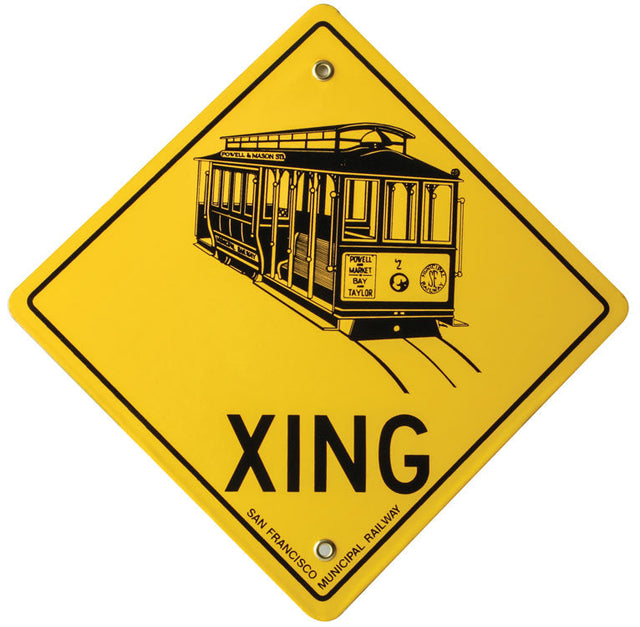 Railroad Sign -- San Francisco Cable Car Crossing