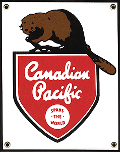 Railroad Sign -- Canadian Pacific (Original Beaver)