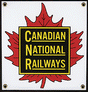 Railroad Sign -- Canadian National (Maple Leaf)