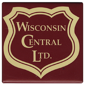 Railroad Magnets -- Wisconsin Central (marron)