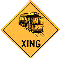 Railroad Magnets -- Cable Car Crossing