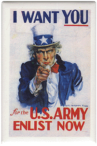Magnet -- "I Want You For The U.S. Army"