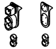 Headlight Sets - SP - Mars Lights, Pre-1958 Hood Units -- Single End pkg(6)
