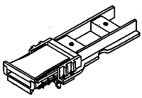 Cushion Coupler Pockets -- Most 60' Freight Cars pkg(2)