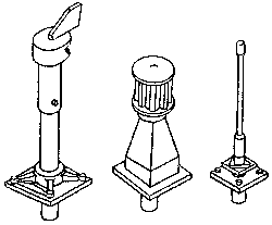Caboose Smoke stack, Vent, and Antenna Set
