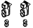 Headlight Sets - SP - Mars Lights, Pre-1958 Hood Units -- Double End pkg(8)