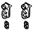 Headlight Sets - SP - Pyle Lights, Post-1958 Hood Units -- Double End pkg(8)