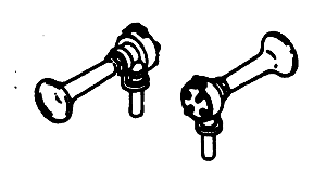 Air Horns -- Flat Type, Single-Chime pkg(2)