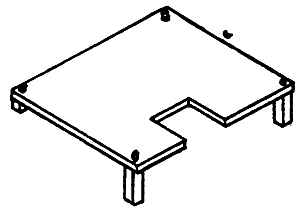 Antenna Mounting Stands pkg(2) -- Style 1