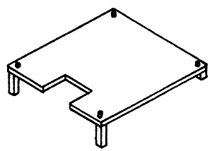 Antenna Mounting Stands pkg(2) -- Style 2