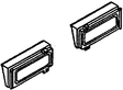 Auxiliary Numberboards for Switchers -- For GE Dash 7/8/9 & AC4400CW Locomotives pkg(2)
