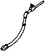 Air Hose pkg(2) -- Locomotive w/Extension and Angle Cock