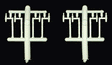 Locomotive Sander Brackets -- 4- & 6-Axle Trucks (Pewter)