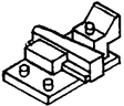 Turnout Rail Braces pkg(12) -- Adjustable