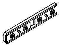 Rail Bars -- 3-Bolt Fish Plate - Code 70 & 83 pkg(12)
