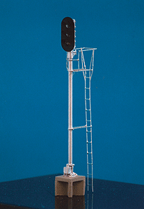 General Railway Signal Style D Block Signal - Assembled -- 3-Aspect w/Individual Visors-1