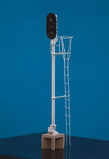 General Railway Signal Style D Block Signal - Assembled -- 3-Aspect w/Individual Visors-1