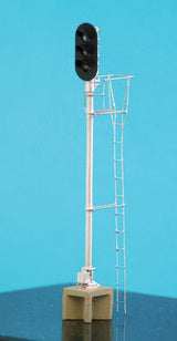General Railway Signal Style D Block Signal - Assembled -- 3-Aspect w/Individual Visors-2