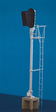 General Railway Signal Style D Block Signal - Assembled -- 3 Aspect w/Snow Shield-1