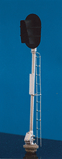 Union Switch & Signal Block Signal - Assembled -- 3 Aspect w/Snow Shield-1