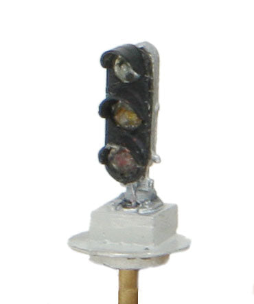 US&S Tri-Color Ground Dwarf LED Signal w/Base - Assembled