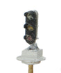 US&S Tri-Color Ground Dwarf LED Signal w/Base - Assembled