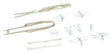 Code 55 #6 Turnout/Switch Frog & Points w/Details -- Cast White Bronze