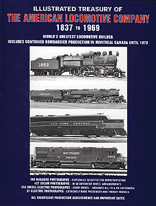 Book -- Illustrated Treasury of the American Locomotive Co. (Hardcover; 224 pages)
