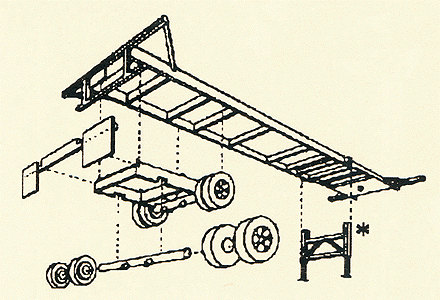 40' Container Chassis -- Yellow