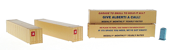 Instant Scenes -- Alberti's "U" Store It (Four 48' Containers)