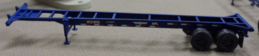40' Container Chassis 2-Pack - Assembled -- APL (Blue)