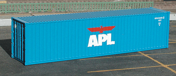40' Hi-Cube Corrugated Container -- APL