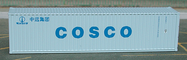 40' HI-Cube Corrugated Container 2-pack -- COSCO