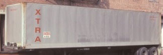 40' Sheet & Post Standard-Height Container 2-Pack -- XTRA (gray, red)