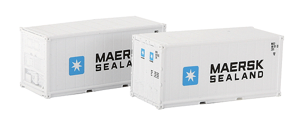 20' Reefer Container 2-Pack -- Maersk-Sealand