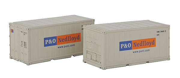 20' Reefer Container 2-Pack -- P&O / Ned Lloyd