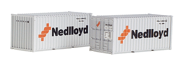 20' Wrinkle-Side Container 2-Pack -- Nedlloyd