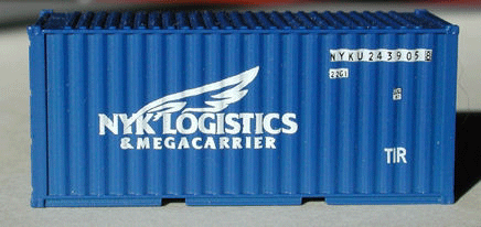 20' WrinkleSide Container - 2 Packs -- NYK Logistics & Mega-Carrier