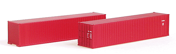 40' Wrinkle-Side Container 2-Pack -- Dimensional Data (red)