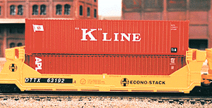 40' Wrinkle Side Containers -- K Line