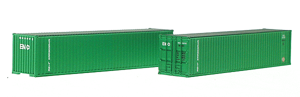 40' Corrugated Container -- Evergreen (Vertical Logo)