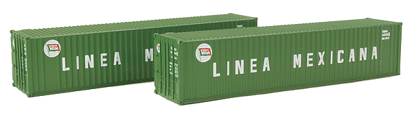 40' Wrinkle-Side Container 2-Pack -- Linea Mexicana Billboard
